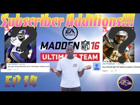 SUBSCRIBER ADDITIONS + EPIC GAMES GO TO THE WIRE!!! - Madden 16 Ultimate Team Ep 14