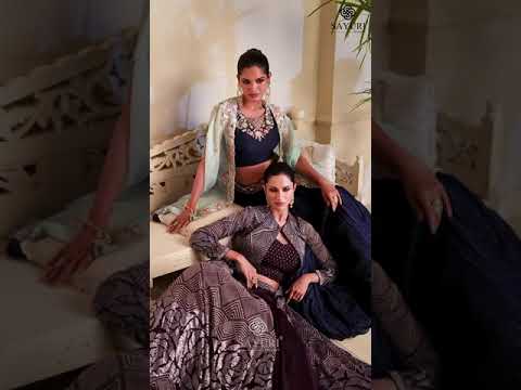 Sayuri Vasansi Silk / Real Georgette Wholesale Designer Gown Catalog – product video thumbnail
