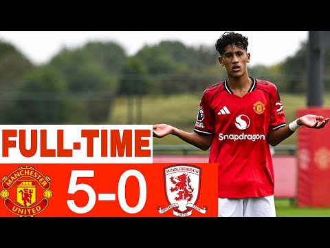 Manchester United 5 - 0 Middlesbrough | Highlights | U18 Premier League | 23-08-25