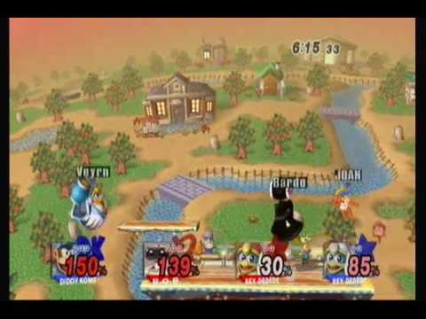 Robo-Luigi (R.O.B.) y Bardo (DDD) VS Joan (Diddy) y Veyron (DDD)