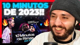 10 minutos de RIMAS em 2023! | REACT BAUEB