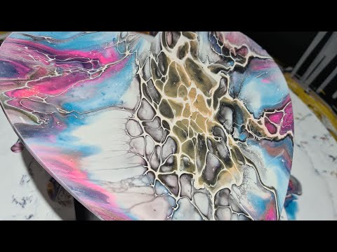 #116 Blooming Heart | Acrylic Pouring UK