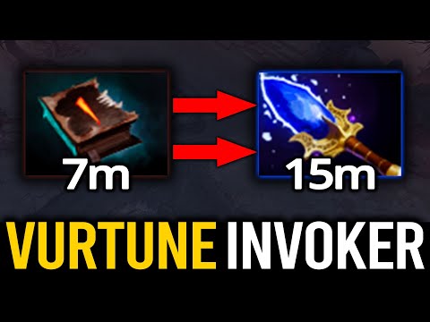 PERFECT GAMEPLAY!! Vurtune Invoker | 15mins Aghanim with Necronomicon Build | Dota 2 Invoker