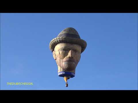 SPETTACOLARE MONGOLFIERA DI  VAN GOGH , 32° RADUNO MONGOLFIERE A MONDOVI (CN) SAB. 4 - 1 - 2020.