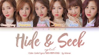 APRIL – Hide &amp; Seek (숨바꼭질) Color Coded Lyrics HAN/ROM/ENG