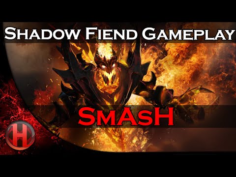 SmAsH 7100+ MMR Shadow Fiend Gameplay Dota 2
