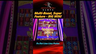 BIG WIN! Multi-Boost Super Feature in Fu Dai Lian Lian Fusion slot! #shinobislots #shorts #shortfeed
