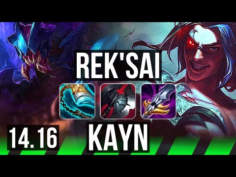 REK'SAI vs KAYN (JGL) | 37k DMG, Legendary, 700+ games, 17/4/7 | BR Grandmaster | 14.16