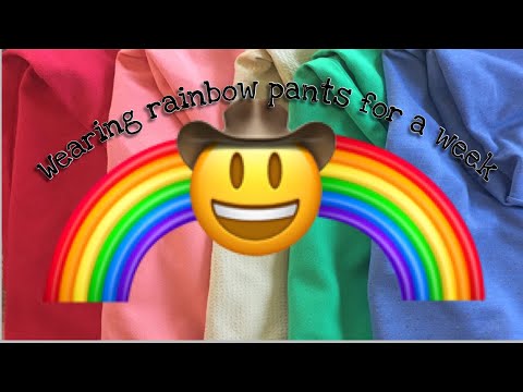 Wearing rainbow pants for a week 😲 (I got bullied😢) || EmmaLee Grove