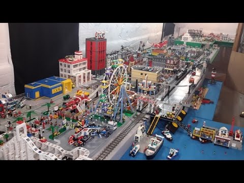 LEGO City Complete Overview--Over 300 Square Foot Layout