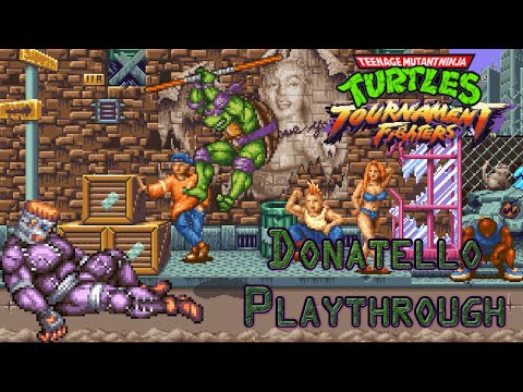 [RGP] Donatello Playthrough - Hardest Difficulty (TMNT: Tournament Fighters - SNES)