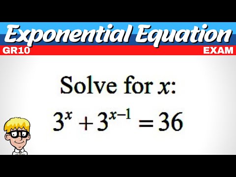 Exponential Equation Grade 10