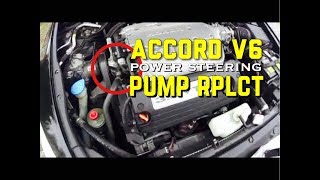 Honda Accord V6 Power Steering Pump Replacement - Ridgeline Pilot TL Odyssey MDX - Bundys Garage