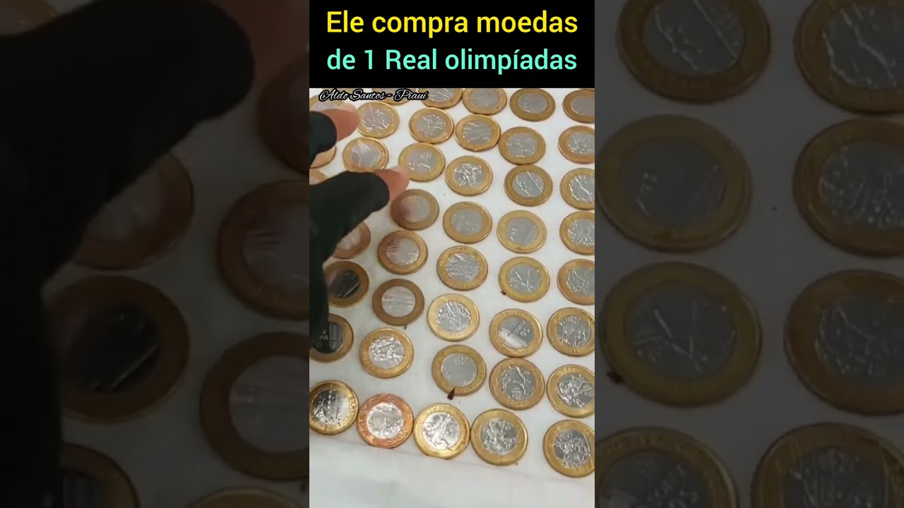 👉Ele Compra As Moedas de 1 REAL das Olimpíadas🤑 #shorts