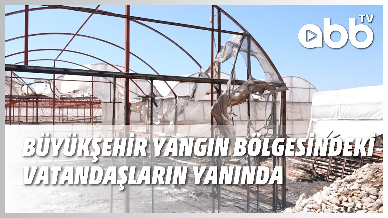 BÜYÜKŞEHİR YANGIN BÖLGESİNDE VATANDAŞLARIN YANINDA