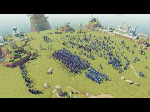 TABS snake miniguns vs 750 unit army