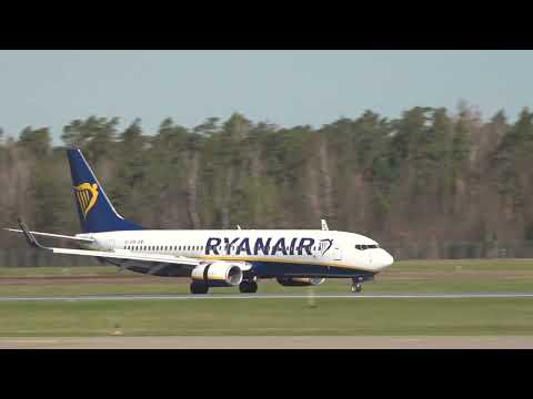 Ryan Air feiert 10 Jähriges Jubiläum am Flughafen Nürnberg am 5.4.2023