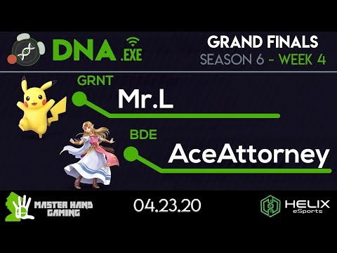 DNA.EXE S6:W4 - GRNT | Mr.L (Pikachu) Vs. BDE | AceAttorney (Zelda) - Grand Finals