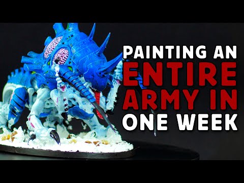 Painting An ENTIRE WARHAMMER 40K ARMY IN 1 WEEK