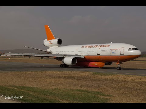 McDonnell Douglas DC10 (VLAT Bomber 912) Departing Canberra 1/2/2020
