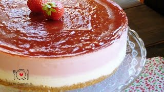 Cómo hacer Tarta de Fresas (Receta sin Horno) | LHCY