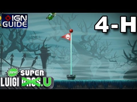 New Super Luigi U Secret Exit Walkthrough - Frosted Glacier Ghost House: Peek-a-Boo Ghost House