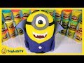 Giant Minions Play Doh Surprise Egg Of Dracula Minion Stuart With Surprise Toys
