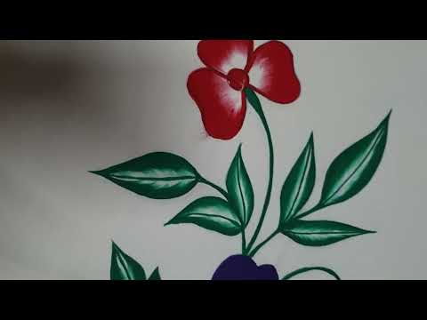 How to learn beautiful flower painting #art #paintingmagic #arzupaintings #artisticmagic #flowers