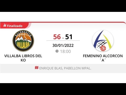 Junior fem A VILLALBA LIBROS DEL KO - FEMENINO ALCORCÓN