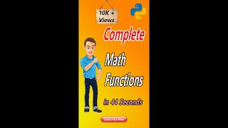 #16 Python Tutorial for Beginners || Import Math Functions in Python