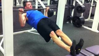 Body Weight Row With Elevated Feet exercise video thumbnail