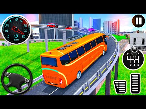 City Coach Bus Driving Simulator 3D - Ultimate Bus Simulator Game - Android Gameplay