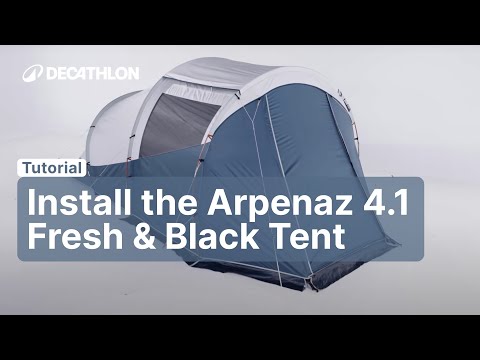 TUTORIAL - How to install the ARPENAZ 4.1 FRESH & BLACK TENT ? | Decathlon_QUECHUA