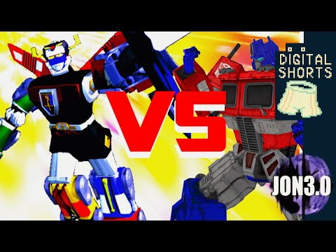 DIGITAL SHORT TRANSFORMERS vs VOLTRON