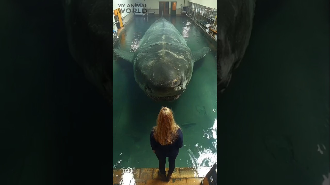 Why You’ll Never See a Great White Shark Behind Glass! 🌊🦈✨ #GreatWhiteShark #SharkFacts #shorts
