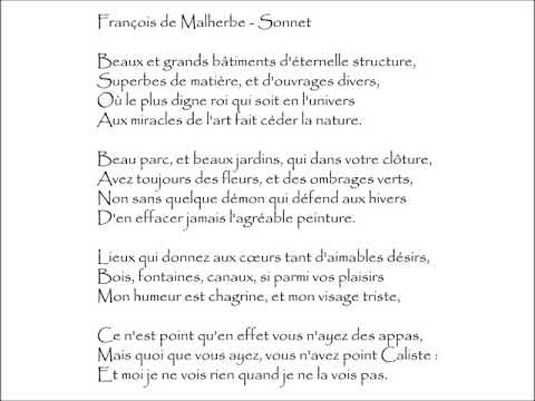 Malherbe (François de)  : SONNET - Beaux et grands bâtiments d'éternelle structure,