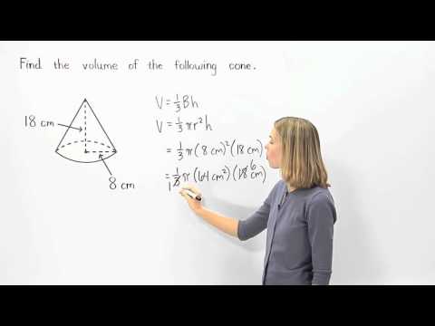 Volume of a Cone | MathHelp.com