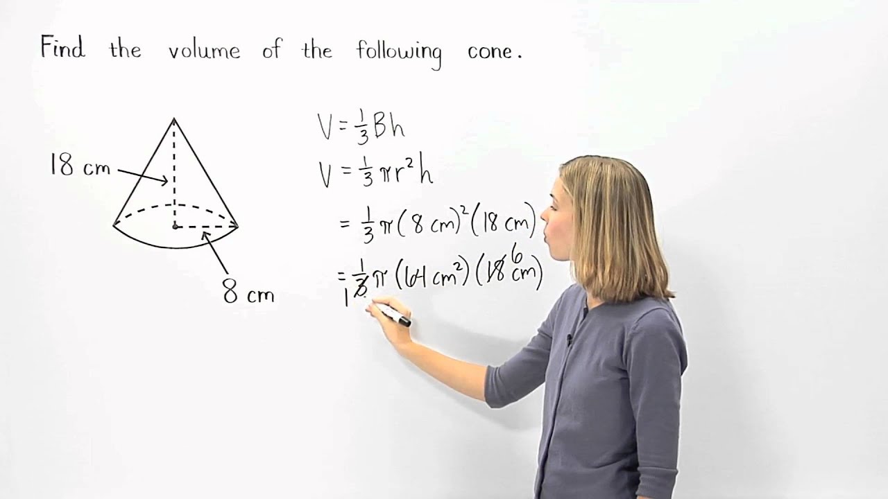 Volume of a Cone | MathHelp.com