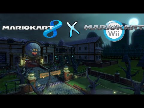 Wii U Twisted Mansion (MK8) (Mario Kart Wii Custom Track) By TheGamingBram