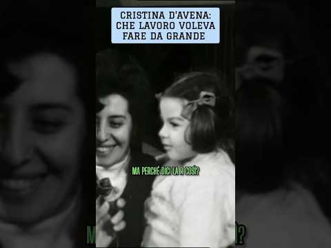 CRISTINA D'AVENA DA BAMBINA 💗 #shorts #perte