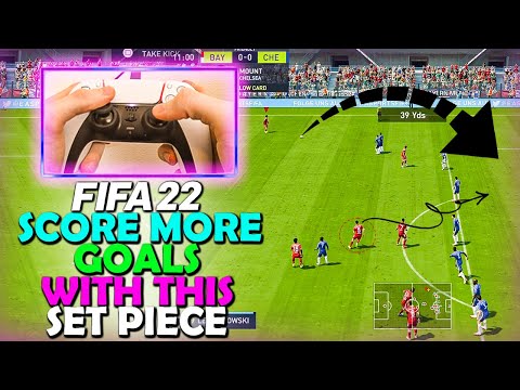 SCORE MORE GOALS with this SET PIECE TECHNIQUE in FIFA 22 - FIFA 22 FREE KICK TUTORIAL