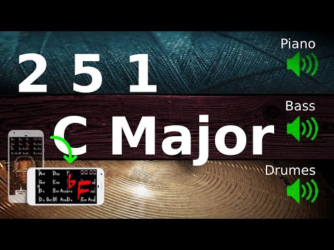2-5-1 Jazz Practice Backing Track in C 110bpm