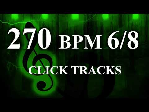 Violin Click Track - 270 BPM 6/8 Orchestral Click Tracks - Jamming Track