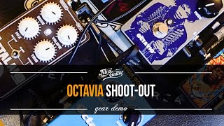 Video thumbnail for OCTAVIA SHOOTOUT! We compare 5 of them! King Tone Octaland, Fulltone Octafuzz, Dunlop and Beetronics by Max Guitar B.V.