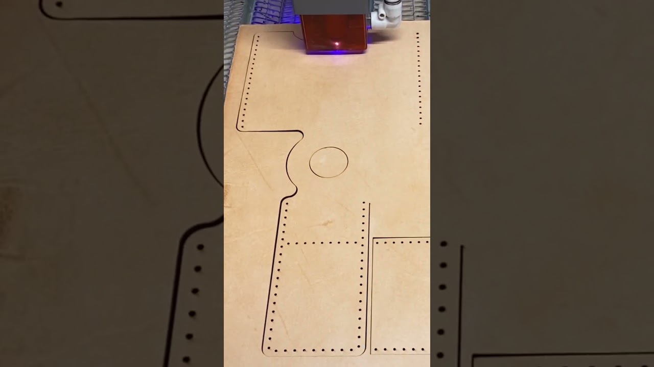 From Paper Concept to Leather Prototype. #leatherpattern #leathercraft