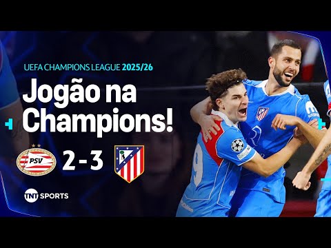 Gols e lances de PSV x Atlético de Madri