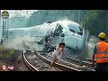 185 SHOCKING Train Collisions Mistakes Caught On Camera Idiots In Cars Best Of 2025