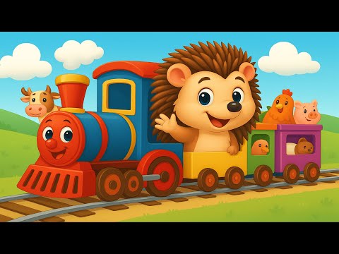 Aventura Trenului Arici Pogonici 🌟- Cantece si desene animate pentru copii de la | TUXI KIDS