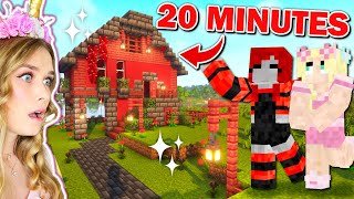 I Challenged Moody To A 20 Minute Build Challenge On Friends Island In Minecraft!