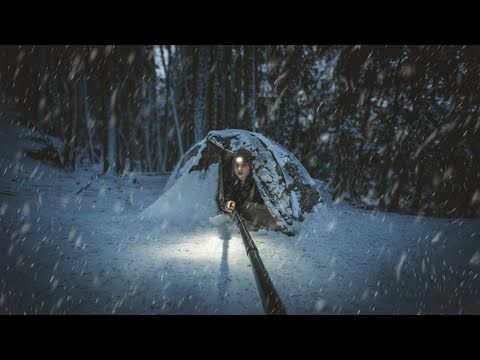 -5°C IM SCHNEESTURM MIT MILITÄRZELT🥶 Winterbiwak | Litefighter Fido 1